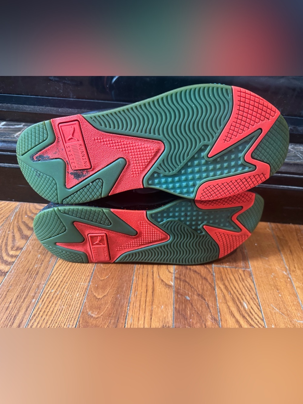Puma Men's Multi-Color Athletic Sneakers - Black, Red, Blue, Green - Picture 9 of 9